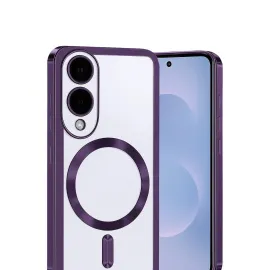 Newface Samsung Galaxy S25 Edge Kross Magneticsafe Kapak - Mor