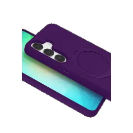 Newface Samsung Galaxy S25 Regal Magsafe Standlı Kapak - Derin Mor