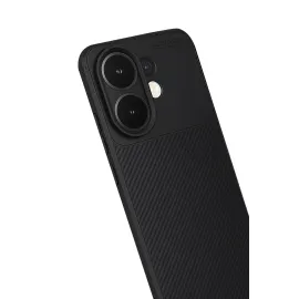 Newface Vivo V60 5G Auto Focus Karbon Kapak - Siyah