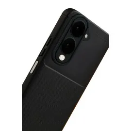 Newface Vivo Y29S Auto Focus Karbon Kapak - Siyah