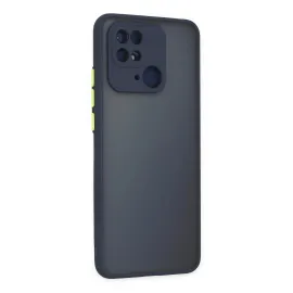 Newface Xiaomi Redmi 10C Kılıf Montreal Silikon Kapak - Lacivert