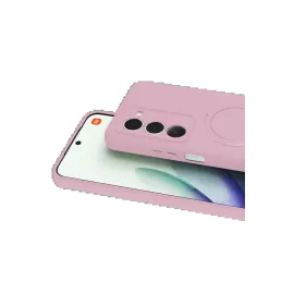 Newface Xiaomi Redmi 15 4G Regal Magsafe Standlı Kapak - Açık Pembe