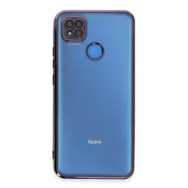 Newface Xiaomi Redmi 9C Kılıf Razer Lensli Silikon - Mor