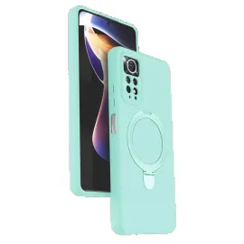 Newface Xiaomi Redmi Note 12 Pro 4G Regal Magsafe Standlı Kapak - Su Yeşili