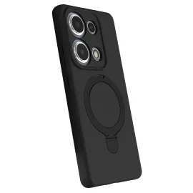 Newface Xiaomi Redmi Note 13 Pro 4G Regal Magsafe Standlı Kapak - Siyah