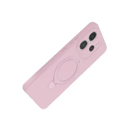 Newface Xiaomi Redmi Note 14 4G Regal Magsafe Standlı Kapak - Açık Pembe