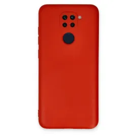 Newface Xiaomi Redmi Note 9 Kılıf Nano Içi Kadife Silikon - Kırmızı