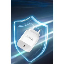 Konfulon C87C 30W Type-C Çıkışlı Ekstra Dl51 1M Type-C To Type-C Kablolu Pd Şarj Cihazı - Beyaz