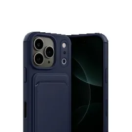 Newface Apple Iphone 17 Pro Max Kelvin Kartvizitli Silikon - Lacivert