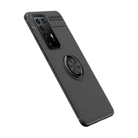 Newface Huawei P40 Pro Kılıf Range Yüzüklü Silikon - Siyah