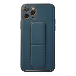 Newface Iphone 11 Pro Kılıf Coco Deri Standlı Kapak - Mavi