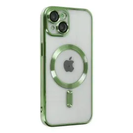 Newface Iphone 14 Plus Kılıf Kross Magneticsafe Kapak - Koyu Yeşil