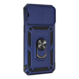 Newface Iphone 14 Pro Max Kılıf Pars Lens Yüzüklü Silikon - Lacivert