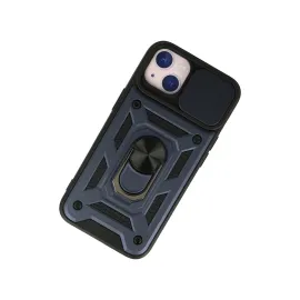 Newface Iphone 15 Kılıf Pars Lens Yüzüklü Silikon - Lacivert