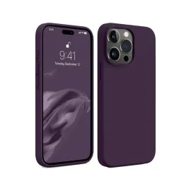 Newface Iphone 15 Pro Max Kılıf First Silikon - Mürdüm