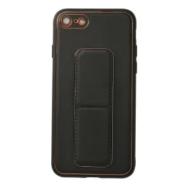 Newface Iphone 7 Kılıf Coco Deri Standlı Kapak - Siyah