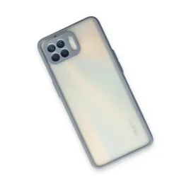 Newface Oppo Reno 4 Lite Kılıf Montreal Silikon Kapak - Gri