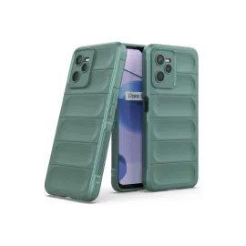 Newface Realme C35 Kılıf Optimum Silikon - Koyu Yeşil