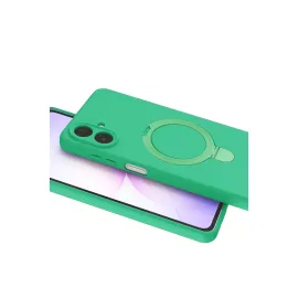 Newface Samsung Galaxy A07 4G Regal Magsafe Standlı Kapak - Yeşil