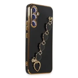 Newface Samsung Galaxy A54 5G Kılıf Esila Silikon - Siyah