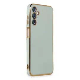 Newface Samsung Galaxy M14 5G Kılıf Volet Silikon - Açık Yeşil