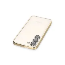 Newface Samsung Galaxy S23 Plus Kılıf Razer Lensli Silikon - Gold