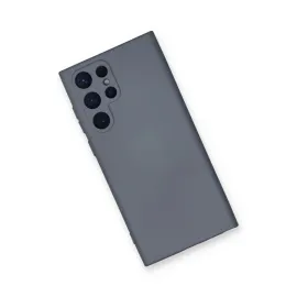 Newface Samsung Galaxy S23 Ultra Kılıf Nano Içi Kadife Silikon - Gri