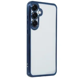 Newface Samsung Galaxy S25 Kılıf Razer Lensli Silikon - Lacivert