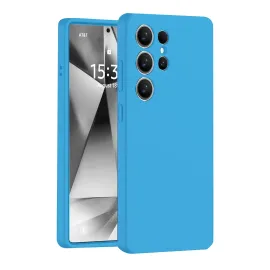 Newface Samsung Galaxy S25 Ultra Kılıf Nano Içi Kadife Silikon - Mavi