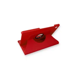 Newface Samsung Galaxy Tab A9 Kılıf 360 Tablet Deri Kılıf - Kırmızı