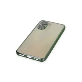 Newface Vivo Y16 Kılıf Razer Lensli Silikon - Yeşil