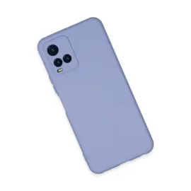 Newface Vivo Y21S Kılıf Nano içi Kadife Silikon - Lila