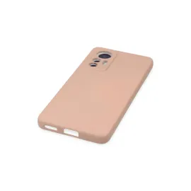 Newface Xiaomi Mi 12 Lite Kılıf Nano Içi Kadife Silikon - Pudra