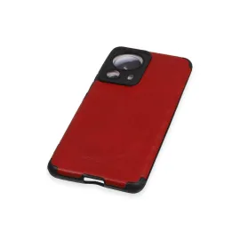 Newface Xiaomi Mi 13 Lite Kılıf Loop Deri Silikon - Kırmızı