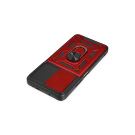 Newface Xiaomi Poco X3 Gt Kılıf Pars Lens Yüzüklü Silikon - Kırmızı