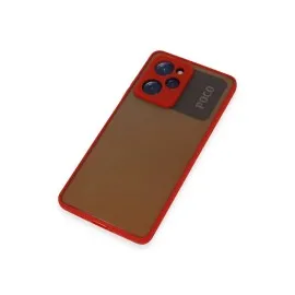 Newface Xiaomi Poco X5 Pro 5G Kılıf Montreal Silikon Kapak - Kırmızı