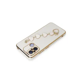 Newface Xiaomi Redmi 12C Kılıf Esila Silikon - Beyaz