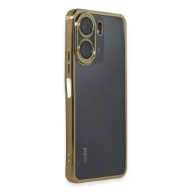 Newface Xiaomi Redmi 13C Kılıf Razer Lensli Silikon - Gold