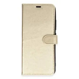 Newface Xiaomi Redmi 9A Kılıf Trend S Plus Kapaklı Kılıf - Gold
