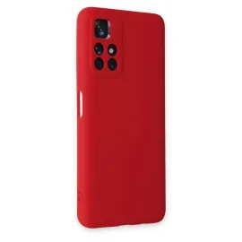 Newface Xiaomi Redmi Note 11T Kılıf Nano Içi Kadife Silikon - Kırmızı