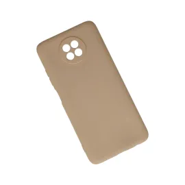 Newface Xiaomi Redmi Note 9 5G Kılıf Nano Içi Kadife Silikon - Bej