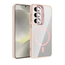 Joko Samsung Galaxy S25 Fe Remim Lensli Magsafe Standlı Kapak - Pembe