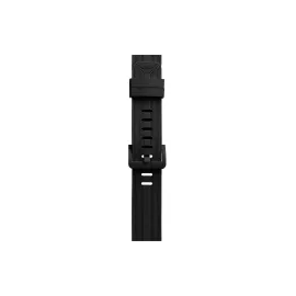 Newface Apple Watch 38mm KR408 Çizgili Silikon Kordon - Siyah