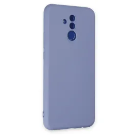 Newface Huawei Mate 20 Lite Kılıf Nano Içi Kadife Silikon - Lila