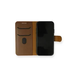 Newface Iphone 13 Mini Kılıf Trend S Plus Kapaklı Kılıf - Taba