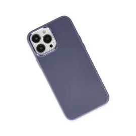 Newface Iphone 13 Pro Kılıf Asya Deri Silikon - Mor