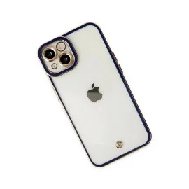 Newface Iphone 14 Plus Kılıf Liva Lens Silikon - Mavi