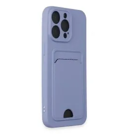 Newface Iphone 14 Pro Max Kılıf Kelvin Kartvizitli Silikon - Lila