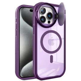 Newface Iphone 14 Pro Max Kılıf Teleskop Lens Magsafe Silikon Kapak - Derin Mor