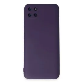 Newface Realme C11 Kılıf Nano Içi Kadife Silikon - Mor